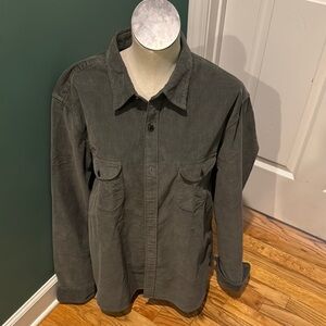Men's J Crew XL button up gray shirt. Fall/comfy